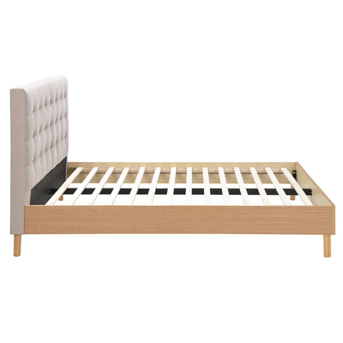 Lit 2 places 160x200 cm LYNN beige, MILIBOO