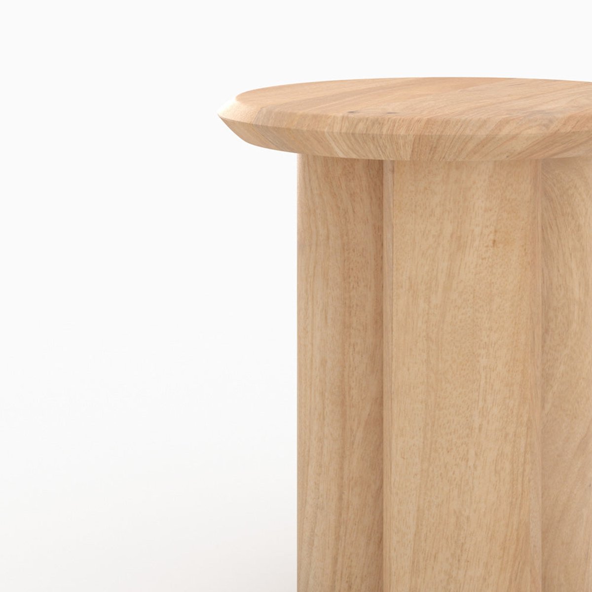 Table d'appoint en bois de manguier D40 cm - SACHA marron, MAISON PAVANE