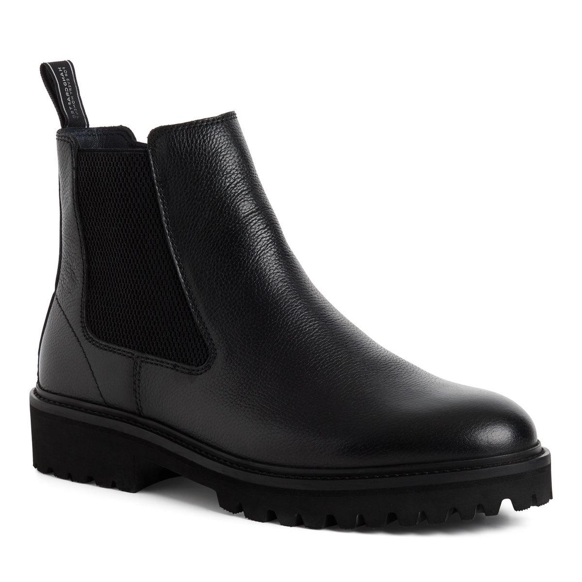 Bottine Chelsea homme noir cuir, TAMARIS