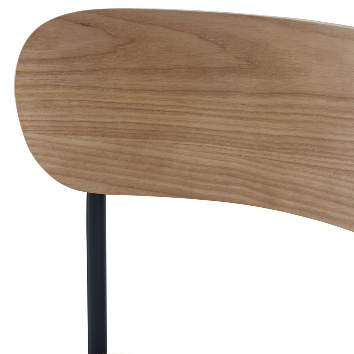 Lot de 2 chaises de bar bois clair tissu et métal H65cm- JESS beige, DRAWER
