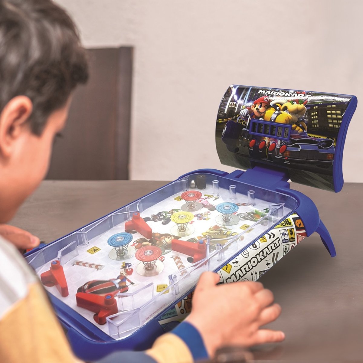 Flipper électronique de table Mario Kart bleu, LEXIBOOK