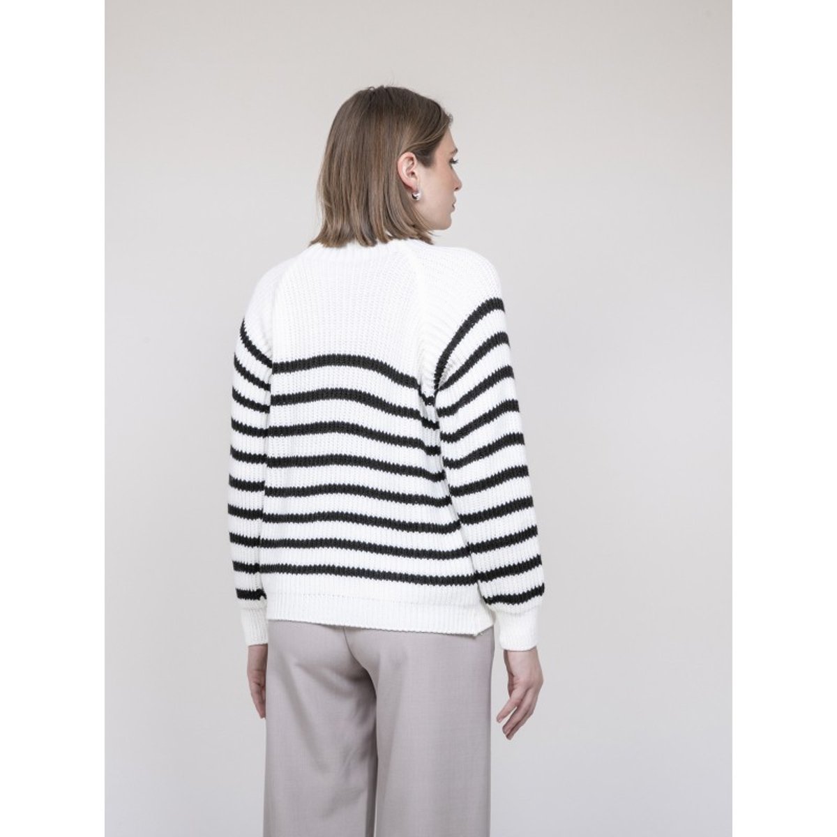 Pull Marinière Keoni blanc, DONA LISA