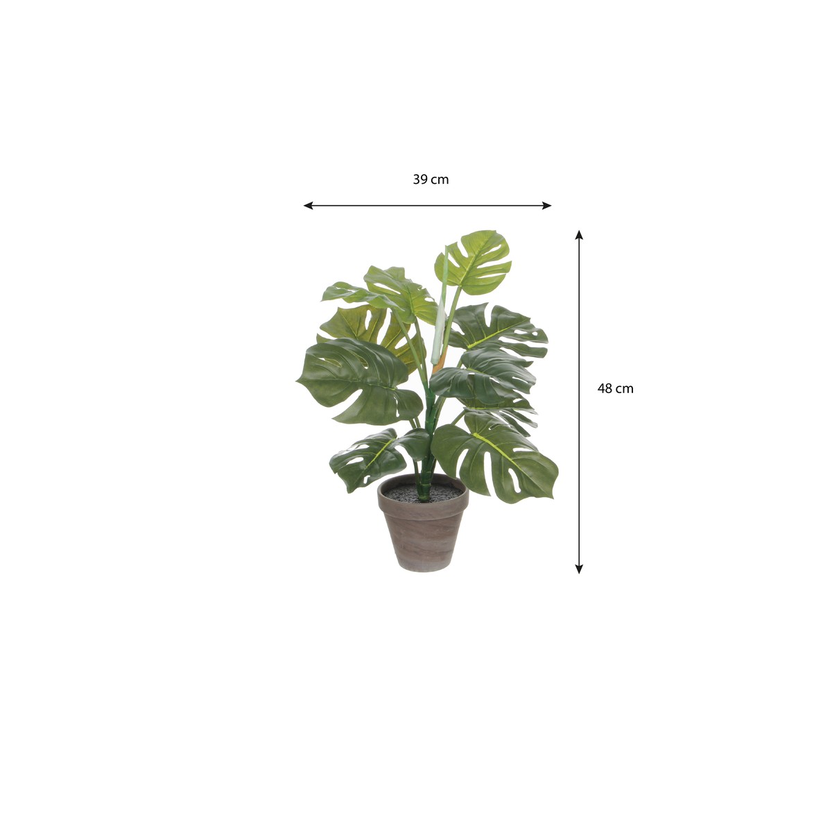 Plante artificielle MONSTERA vert, MICA DECORATIONS