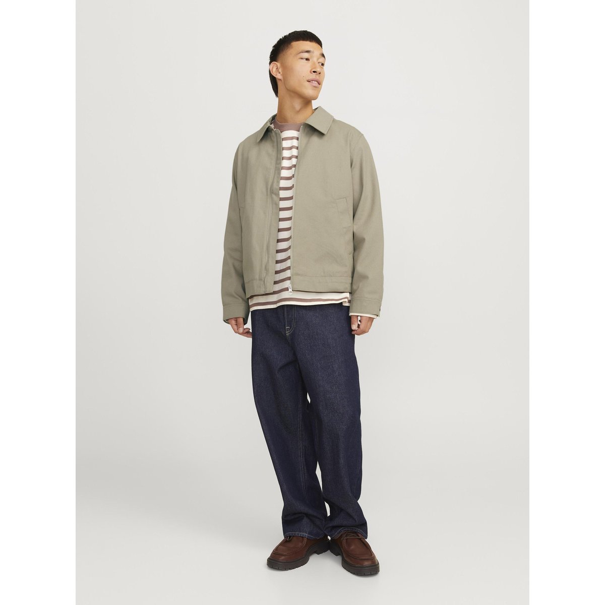 Veste Bomber silver sage, JACK & JONES
