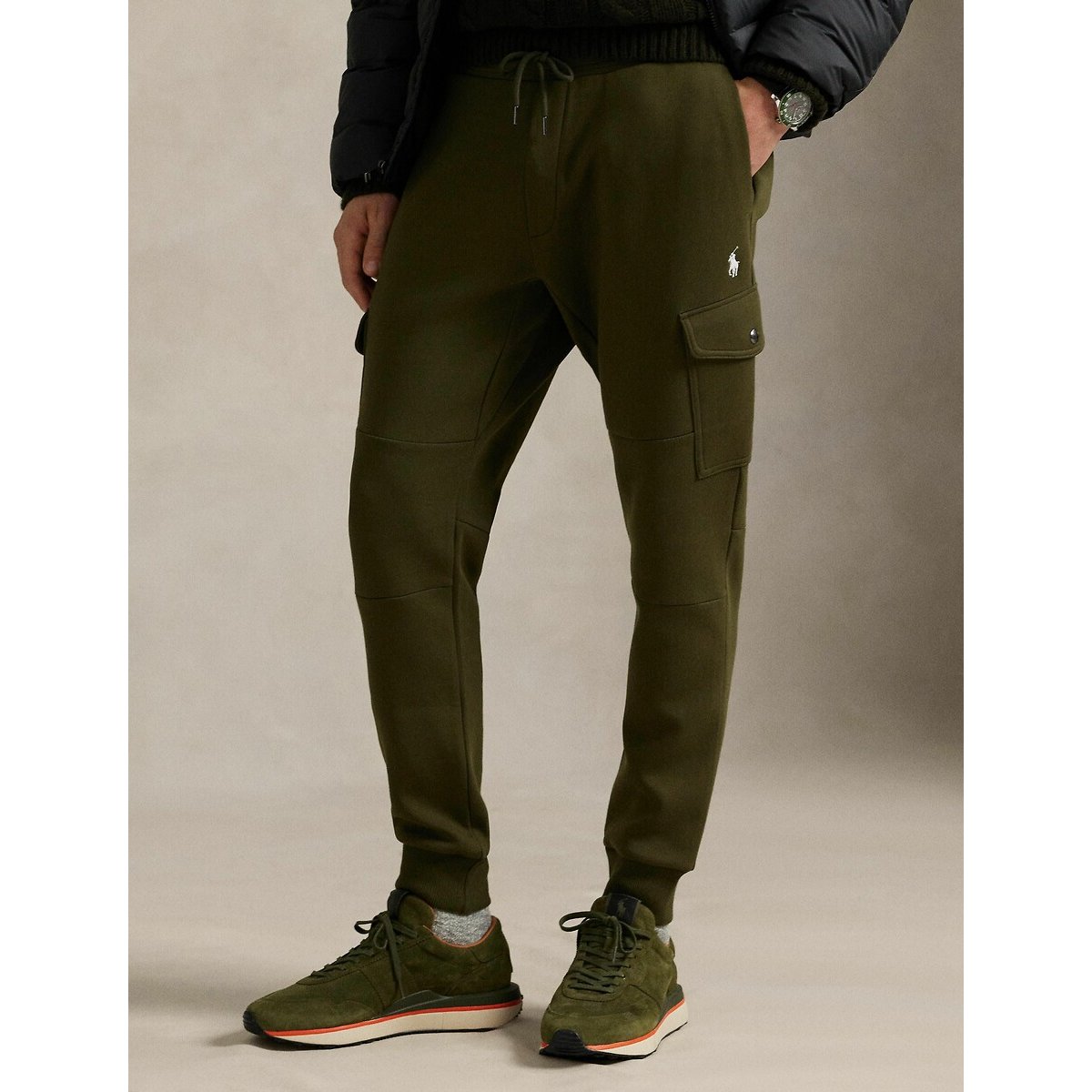 Pantalon de jogging cargo maille double olive, POLO RALPH LAUREN