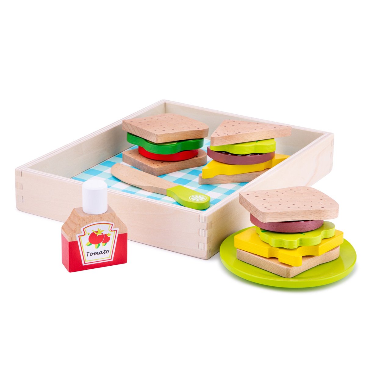 Set de Sandwich à préparer beige, NEW CLASSIC TOYS