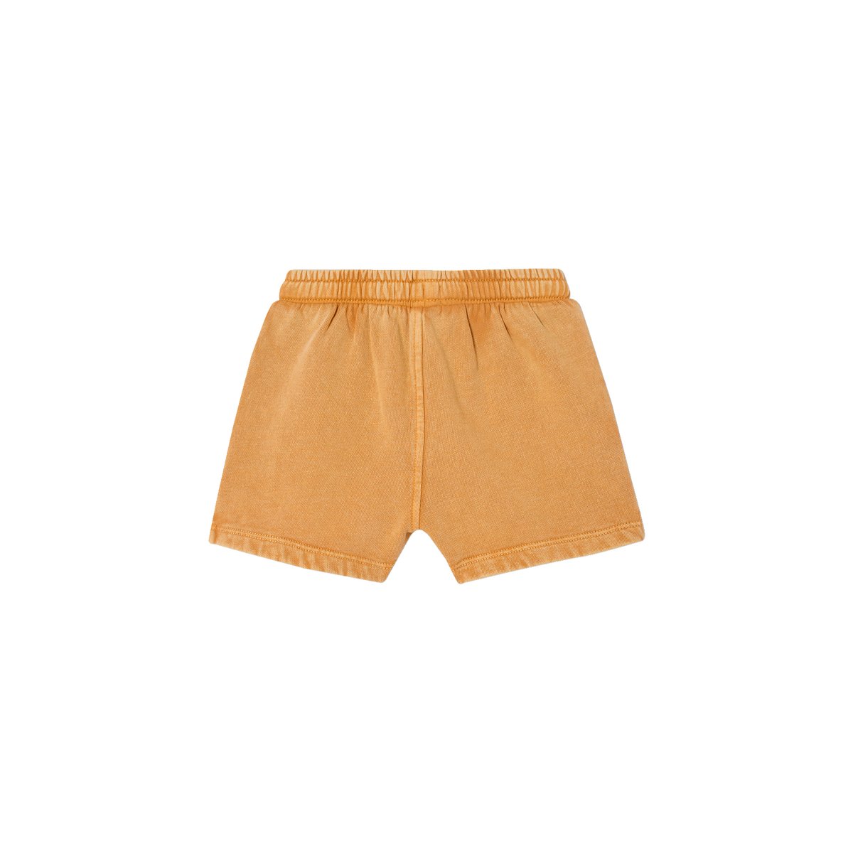 Short en molleton effet vintage bébé ocre, VERTBAUDET