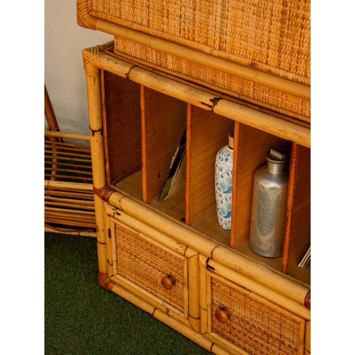 Buffet modulable à multiples rangements Gilbert N°1611 - Bon état bois clair, DEBONGOUT
