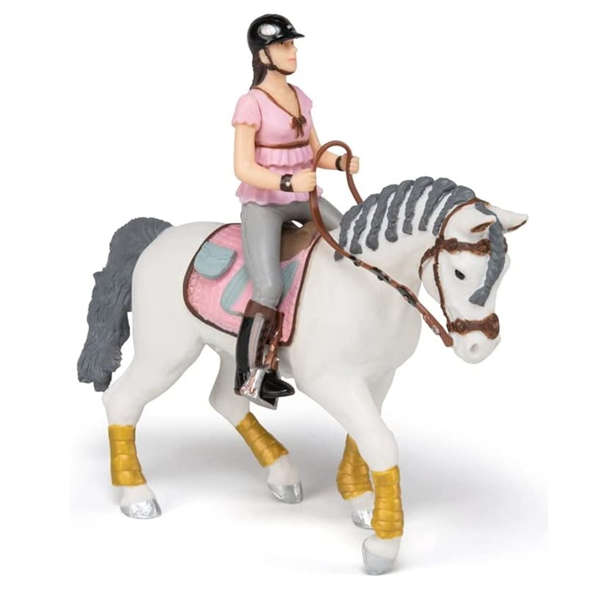 Figurine Cavalière Fashion rose rose, PAPO