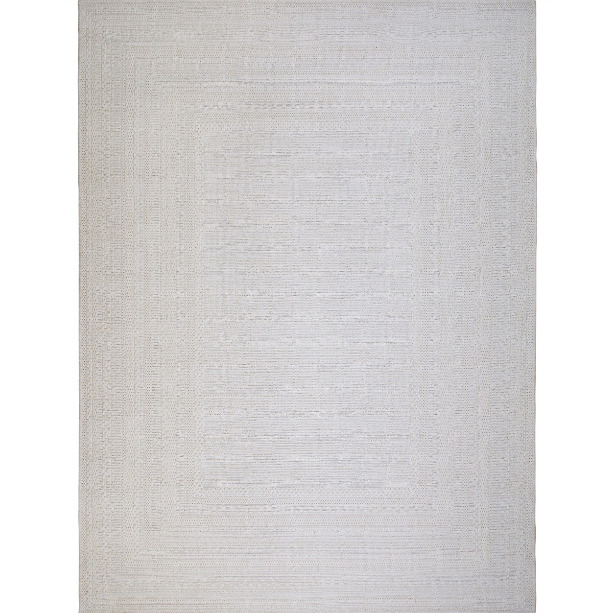 Tapis aspect jute à motif ivoire JUTA ASPECT FRAME ivoire, frame, THE DECO FACTORY