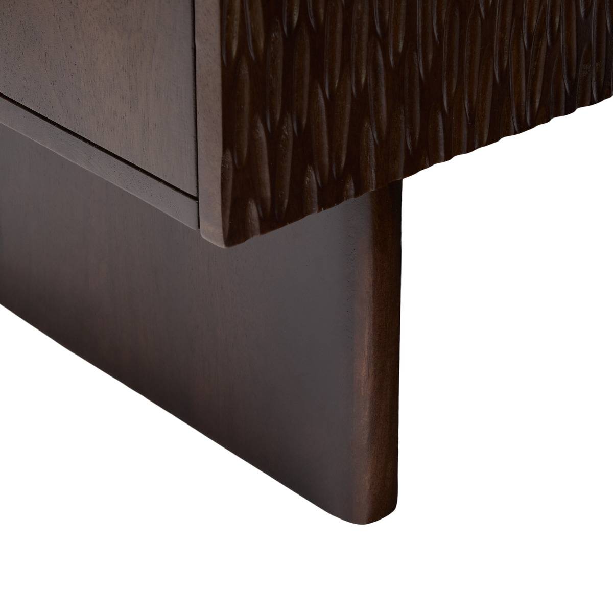 Buffet rectangulaire avec portes en manguier NYERO marron, ATMOSPHERA