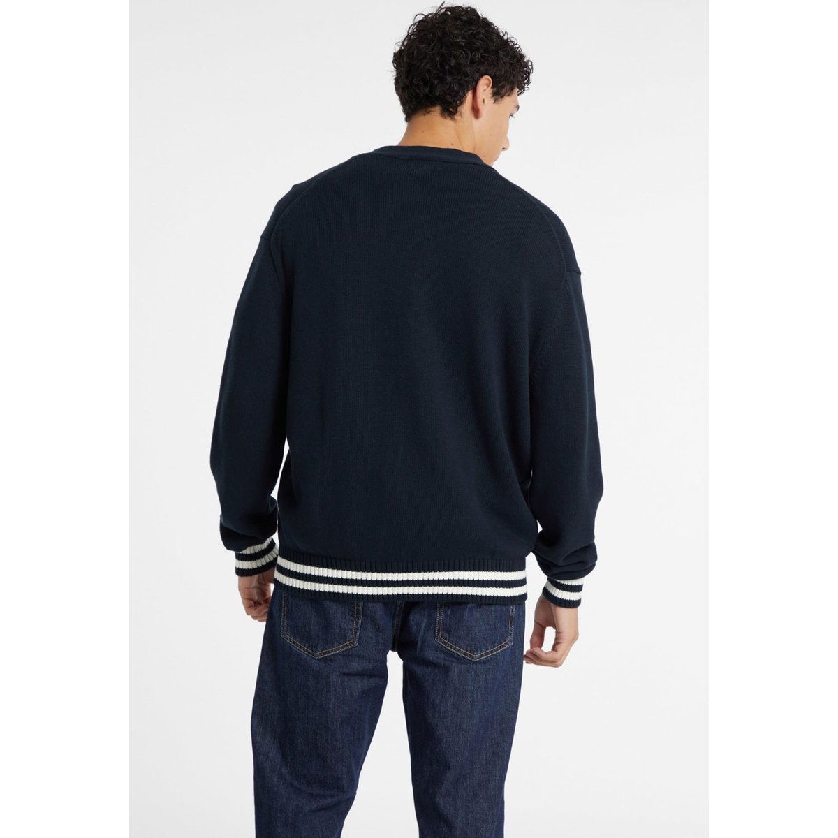 Cardigan Université Logo Brodé bleu, GUESS