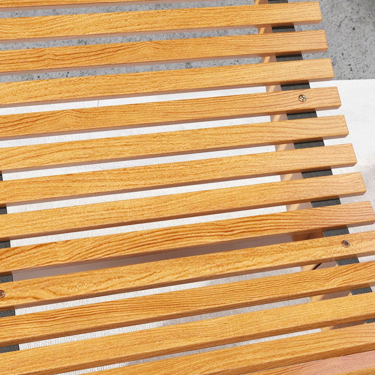 Fauteuil à bascule Bois Bois de teck couleur teck, OUTSUNNY