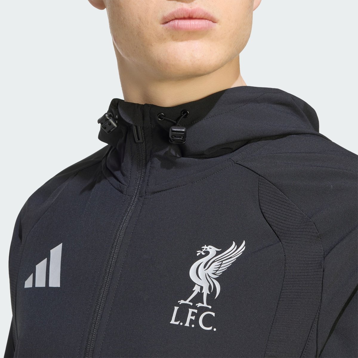Coupe-Vent Zip Intégral Liverpool Fc Tiro Travel black, adidas Performance