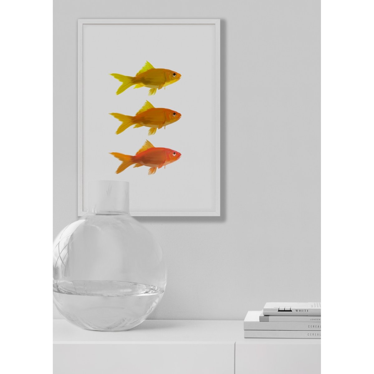 Affiche Fish blanc, L'AFFICHERIE