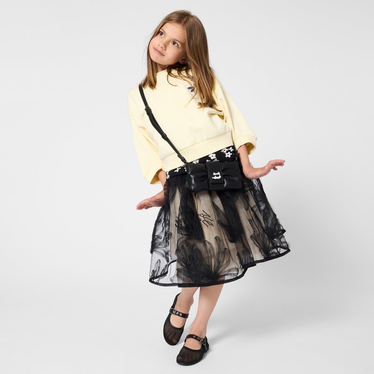 Jupe ceremonie pale stone, KARL LAGERFELD KIDS