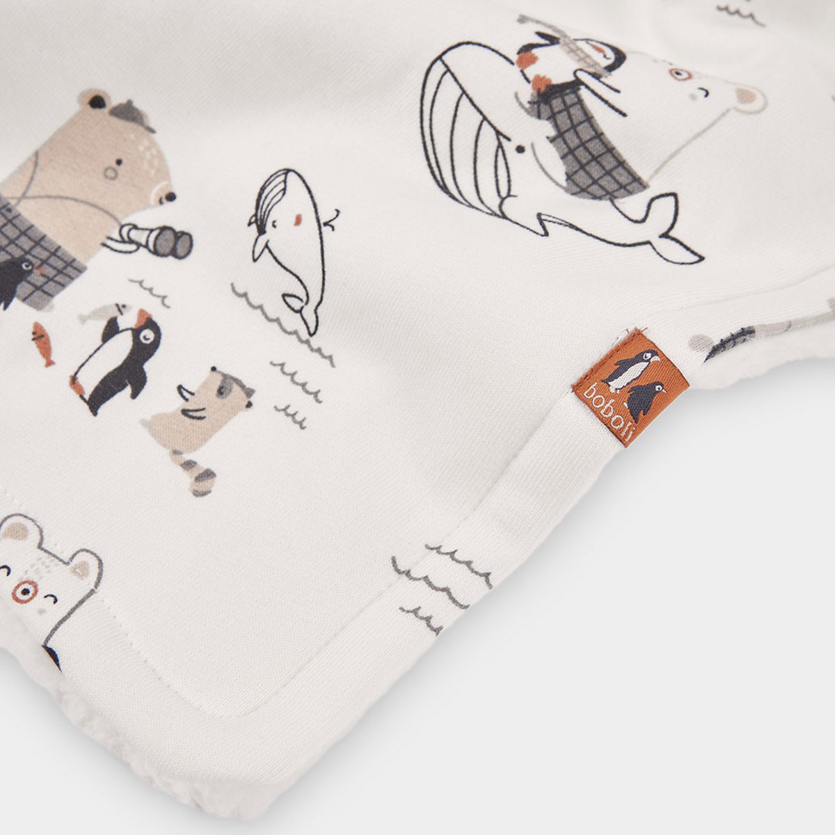 Couverture bébé molleton imprimé animaux marins multicolore, BOBOLI