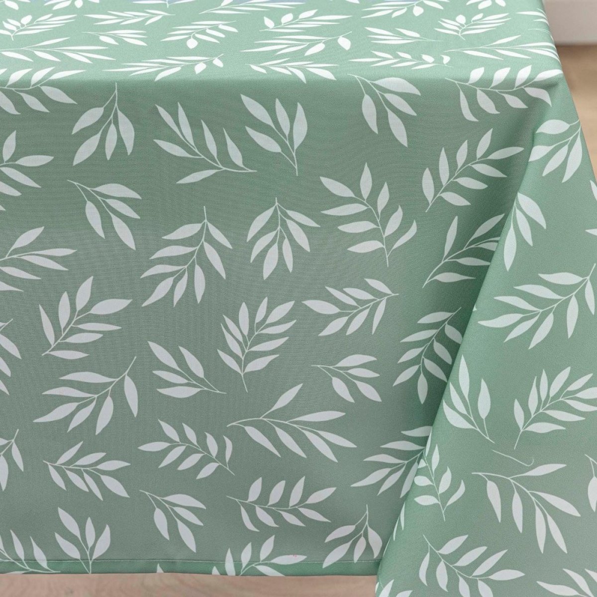 Nappe Rectangulaire 145x240 Antitache Milova Vert Sauge vert, DECORATIE