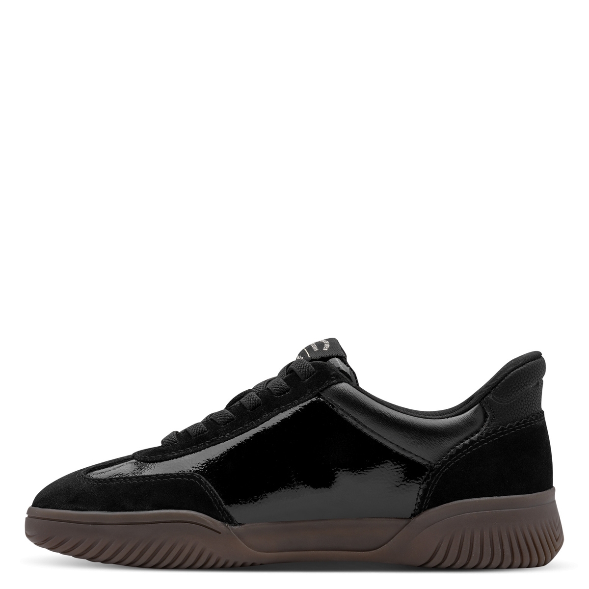 Basket à talon noir laque, TAMARIS