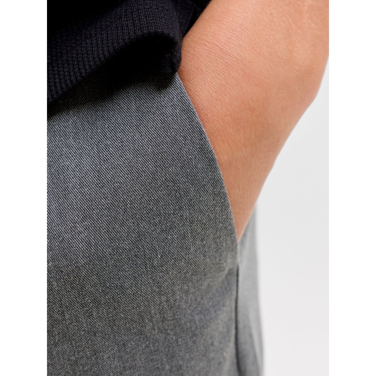 Pantalon Coupe Décontractée grey melange 1, JACK & JONES JUNIOR