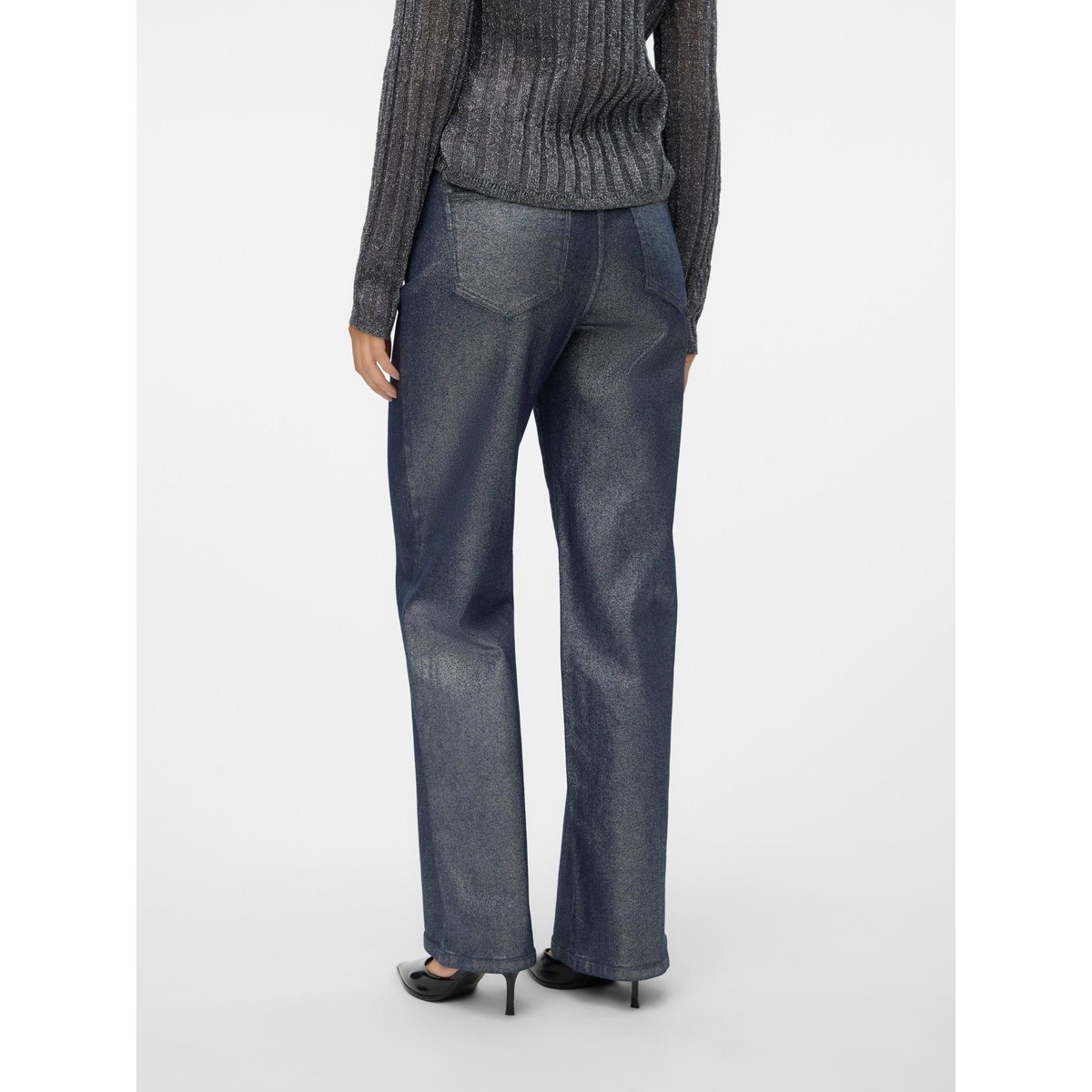 Jean À Coupe Large medium blue denim, VERO MODA