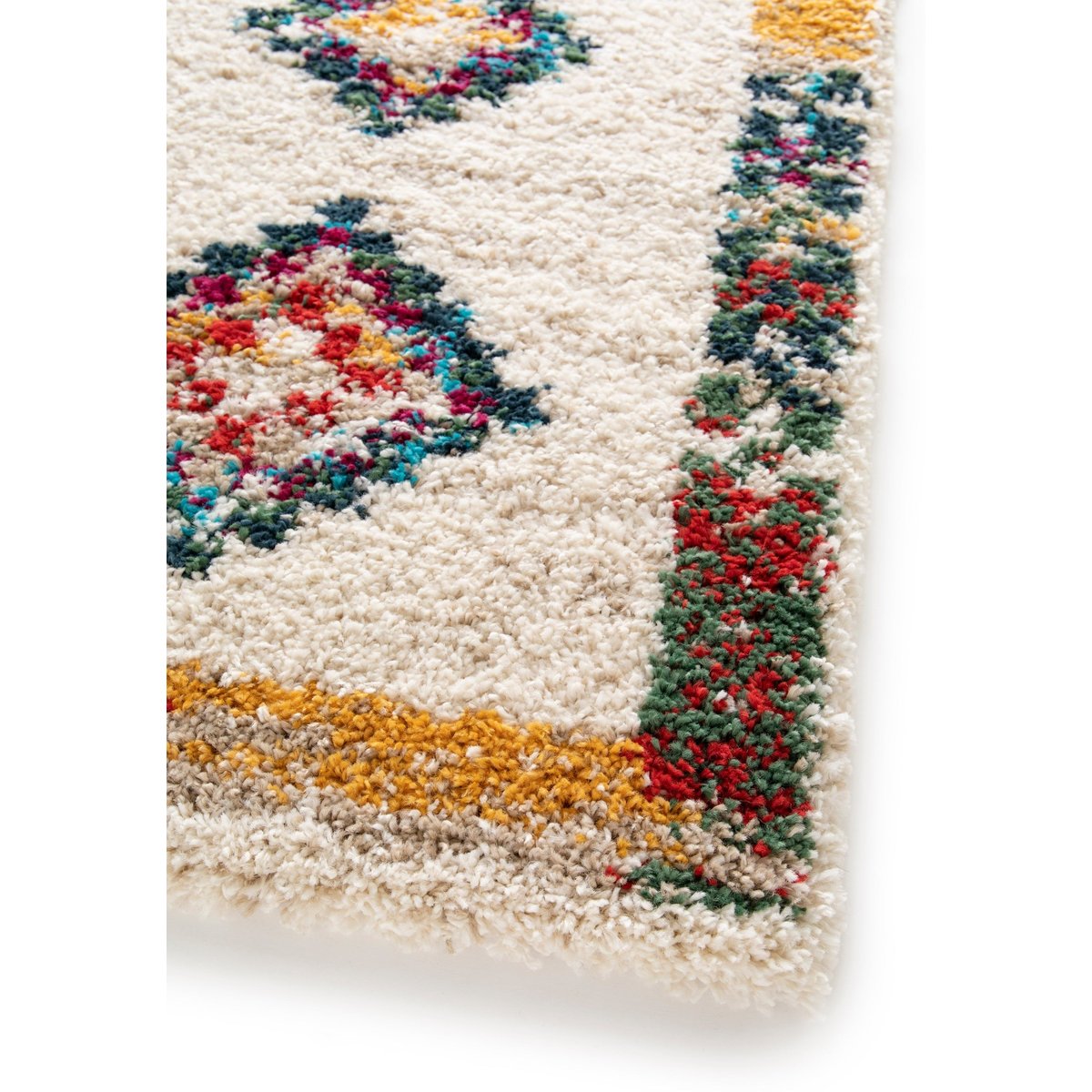 Tapis intérieur doux à motifs ethniques contemporains SIROCCO palette colorée, AFK LIVING