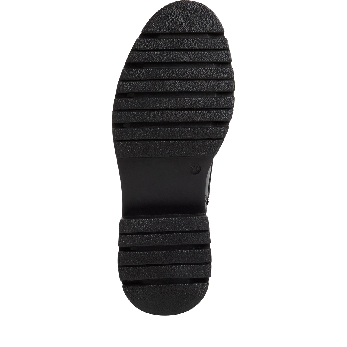 Bottine en cuir noir cuir, TAMARIS