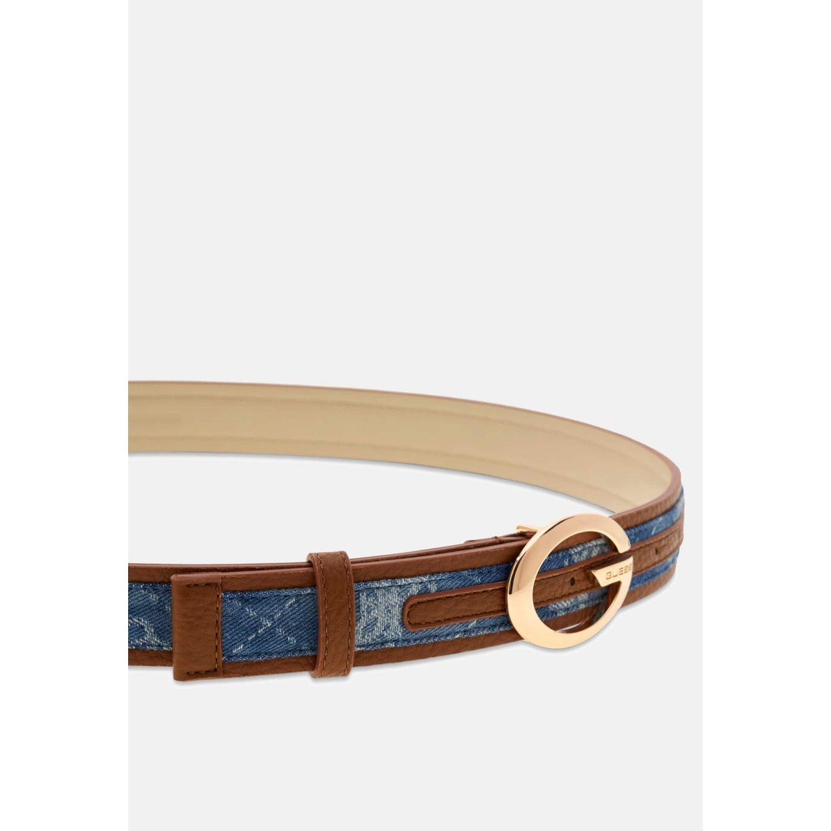 Ceinture Synthétique Camden bleu clair, GUESS