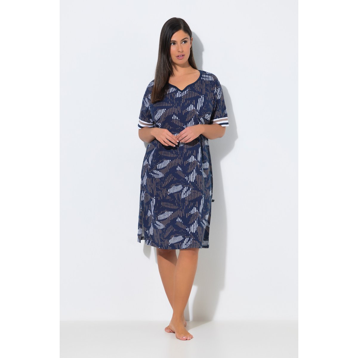 Big T-shirts, lot de 2, manches courtes bleu nuit, ULLA POPKEN