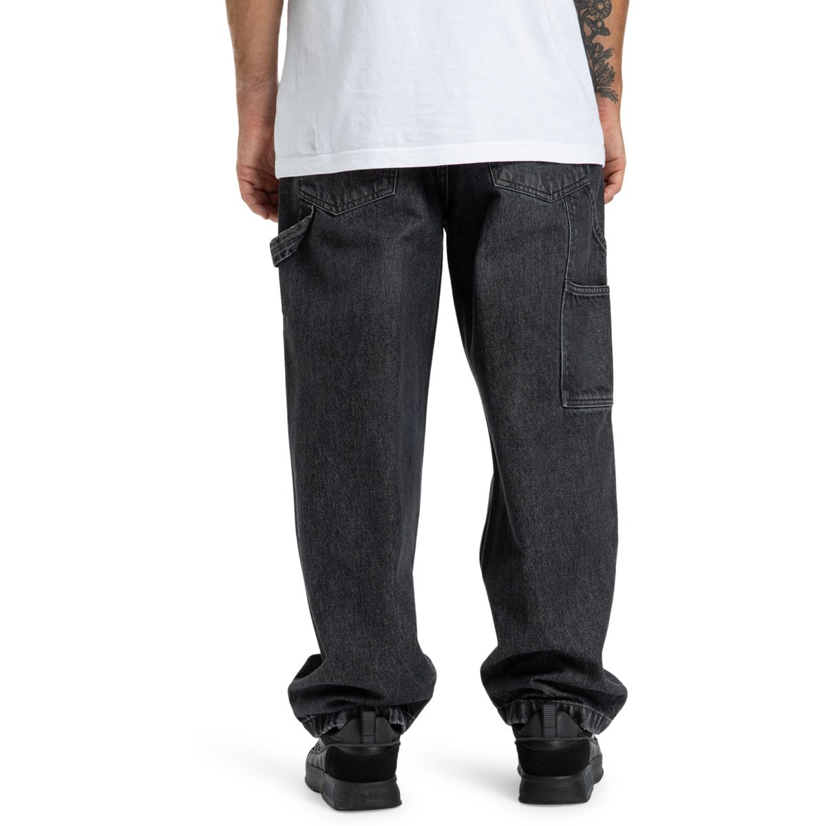Jeans Carpenter WORKER BAGGY CARPENTER BAC. noir black, DC SHOES