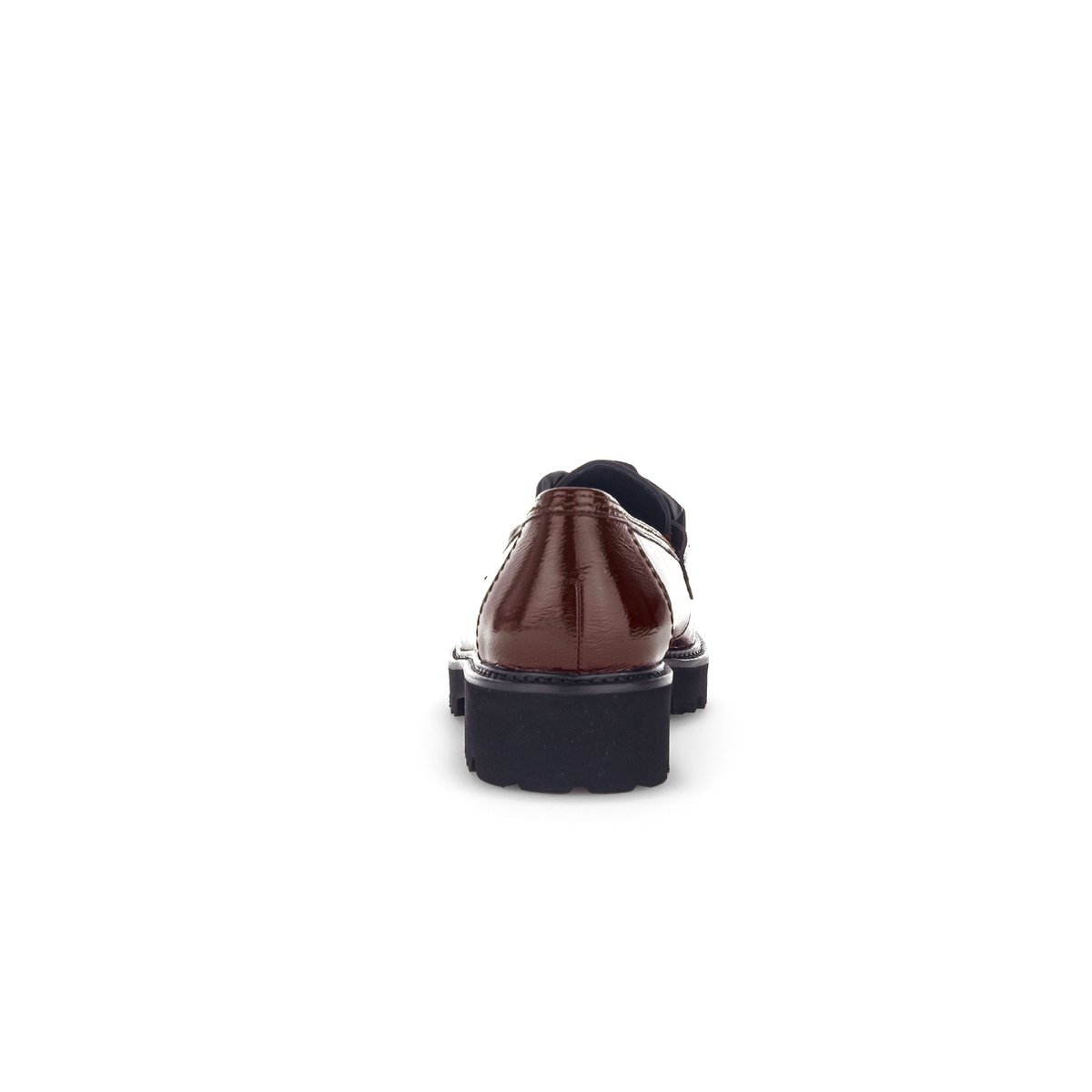 Mocassins en vernis à talon décroché bordeaux, GABOR