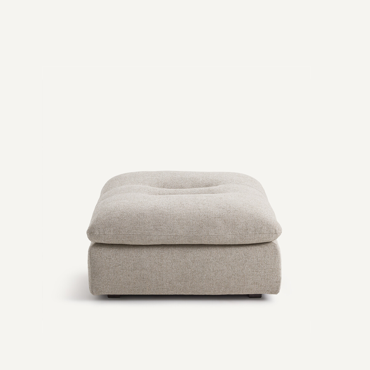 Repose-pieds modulable en texturé lin et viscose, GIULIANO naturel, AM.PM