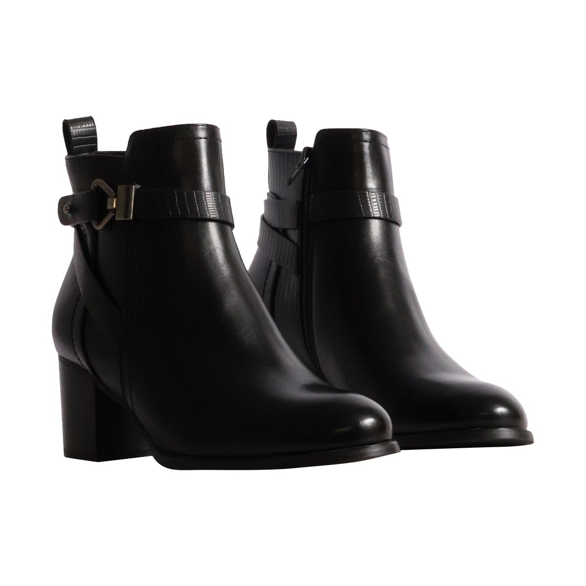 Bottines à Zip noir, ENZA NUCCI