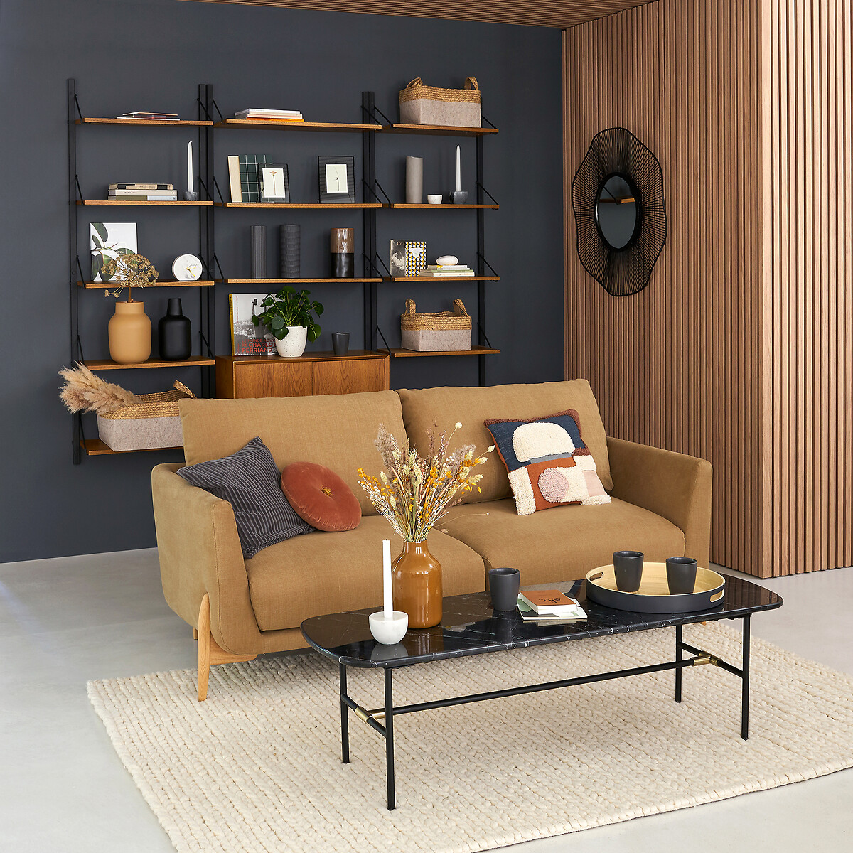 Vintage wandkast, eikenfineer, Hiba eikenhout, LA REDOUTE INTERIEURS