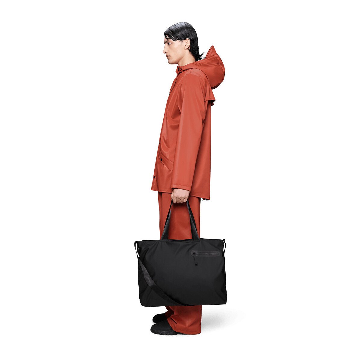 Sac tote unisexe, DASH MESSENGER noir, RAINS