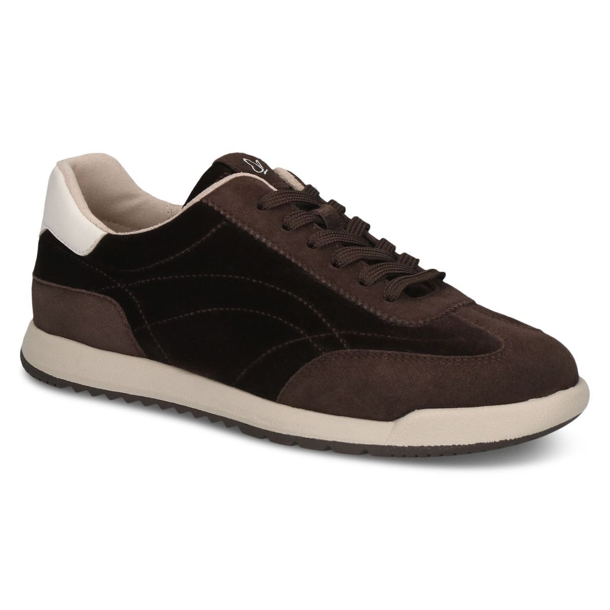 Basket à talon marron foncé combiné, CAPRICE