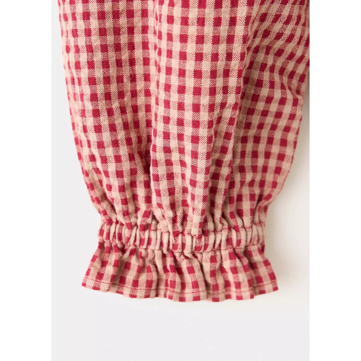Blouse à carreaux vichy rouge, MANGO BABY
