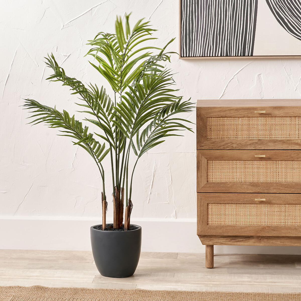 120cm Areca Palm Plant in Pot green, SO'HOME