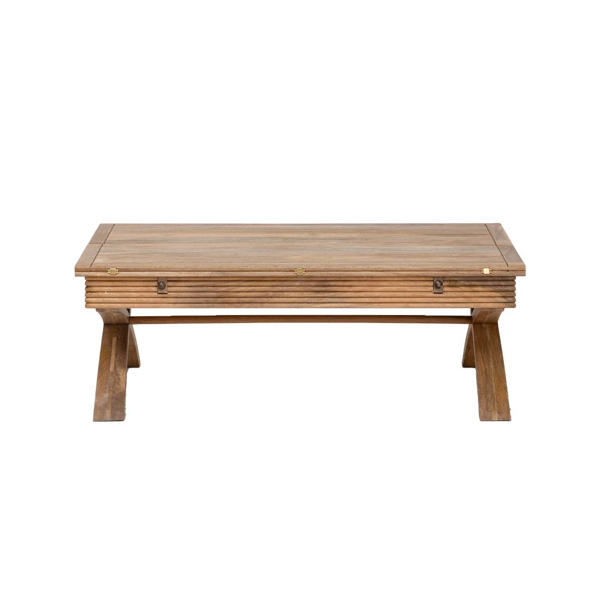 Table basse en bois de manguier LUCE bois clair, MADE IN MEUBLES 