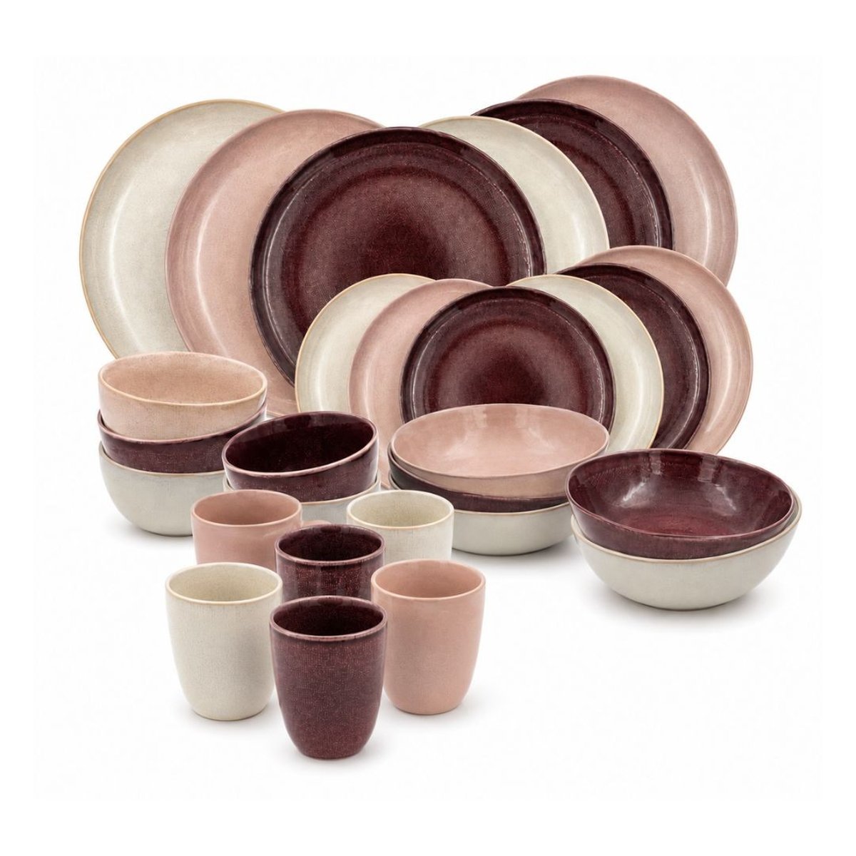 Service 30 pièces, TERRA rose, ARTIME