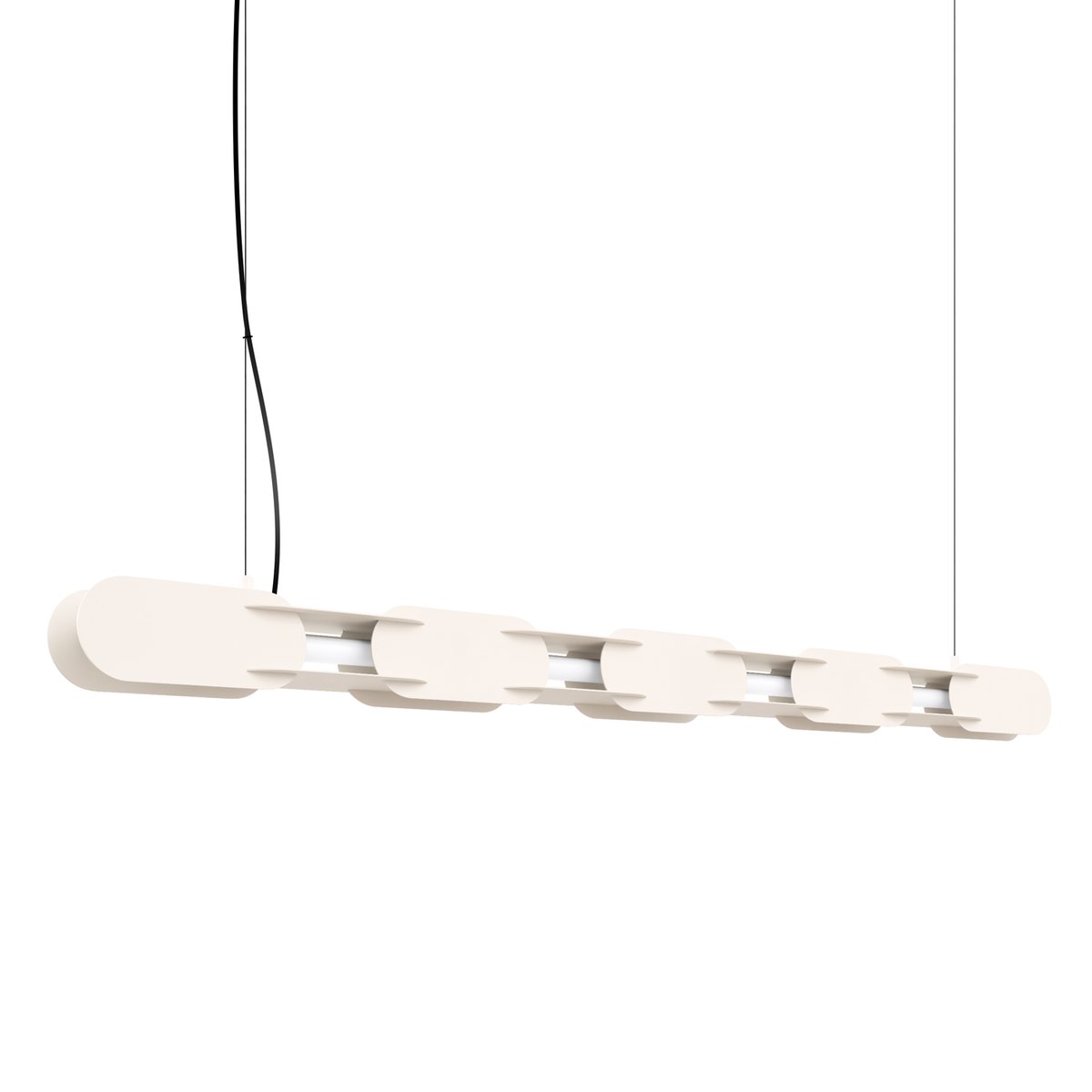 Suspension Acier Beige LED 1 Chain beige, EDEN