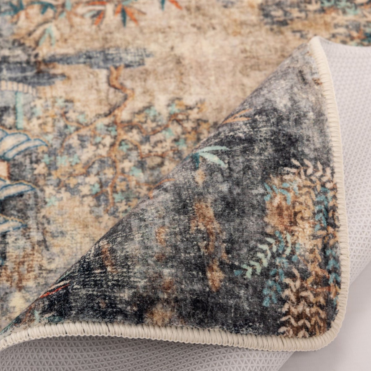 Tapis de bain imprimé doux - AQUATA beige multi, GINO FALCONE