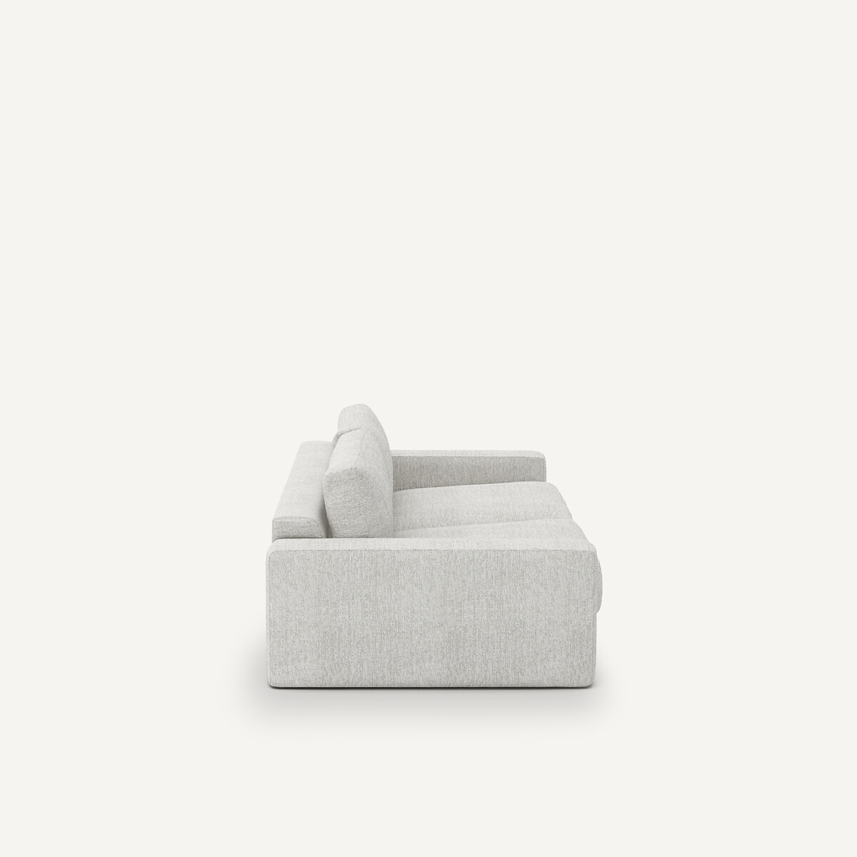Canapé convertible toile jaspée, Skander gris/blanc, AM.PM