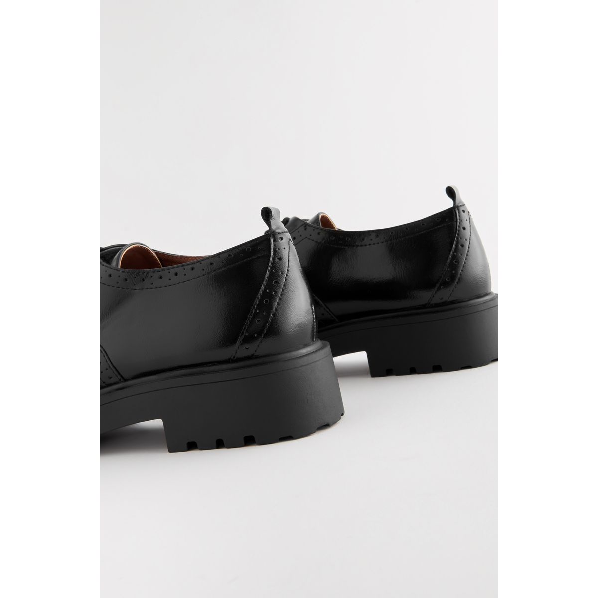 Chaussures richelieu épaisses à lacets noir, NEXT