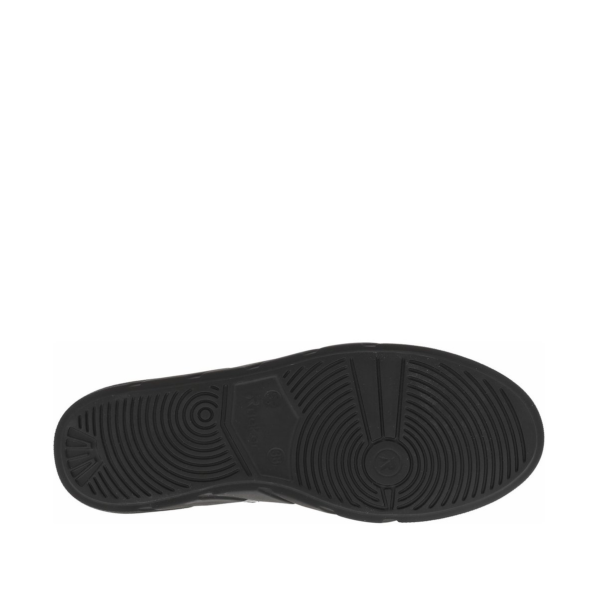 Bottines cuir talon plat noir vernis, RIEKER