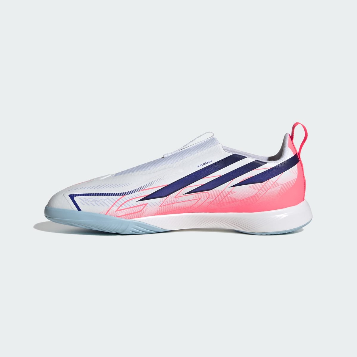 Chaussure De Football F50 Hyperfast League Sans Lacets Salle Enfants Chaussure De Football F50 Hyperfast League Sans Lacets Salle Enfants cloud white / solar purple / solar turbo, adidas Performance