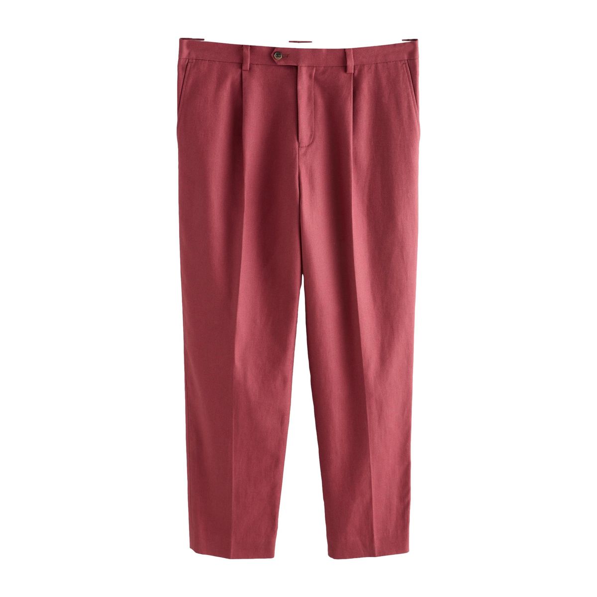 Pantalon de costume décontracté lin mélangé rouge, NEXT