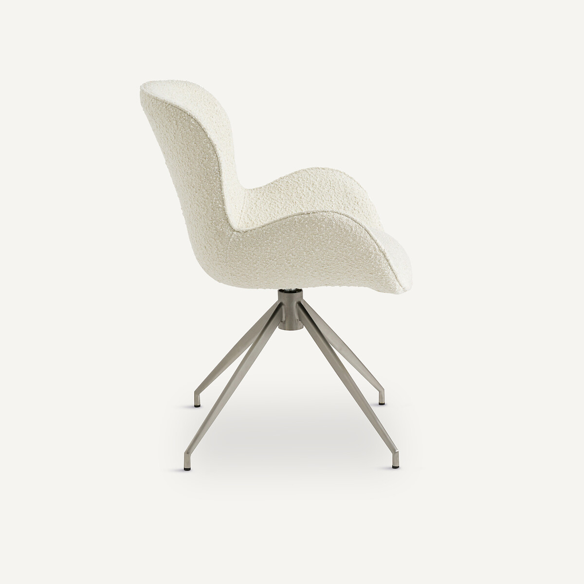 Fauteuil de table bouclette, Asyar craie, AM.PM
