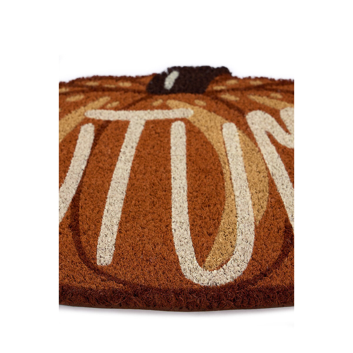Autumn Pumpkin Slogan Coir Doormat orange, MY MAT
