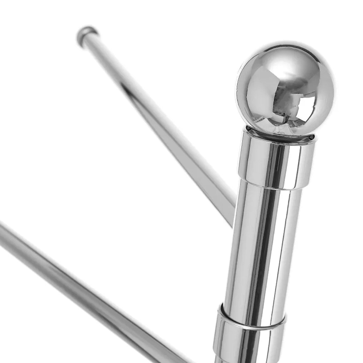 Porte serviette sur pied en métal chromé 3 bras 65.5x22.8x90.5cm chrome/inox, WADIGA